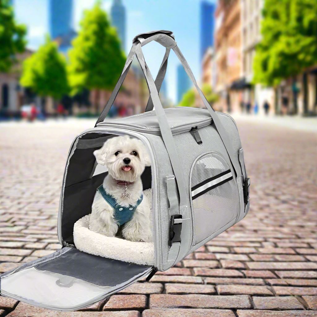 Sac de Transport pour Chien - DogCarrierBag™ - Gris